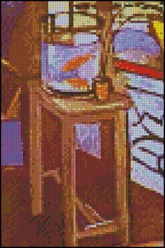 (image for) Interior with a Bowl with Red Fish 4x6