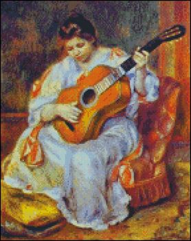 (image for) A Woman Playing on a Guitar Petite