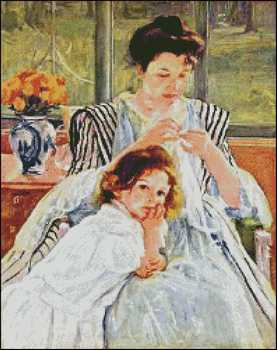 (image for) Young Mother Sewing