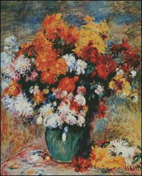 (image for) Vase of Chrysanthemums